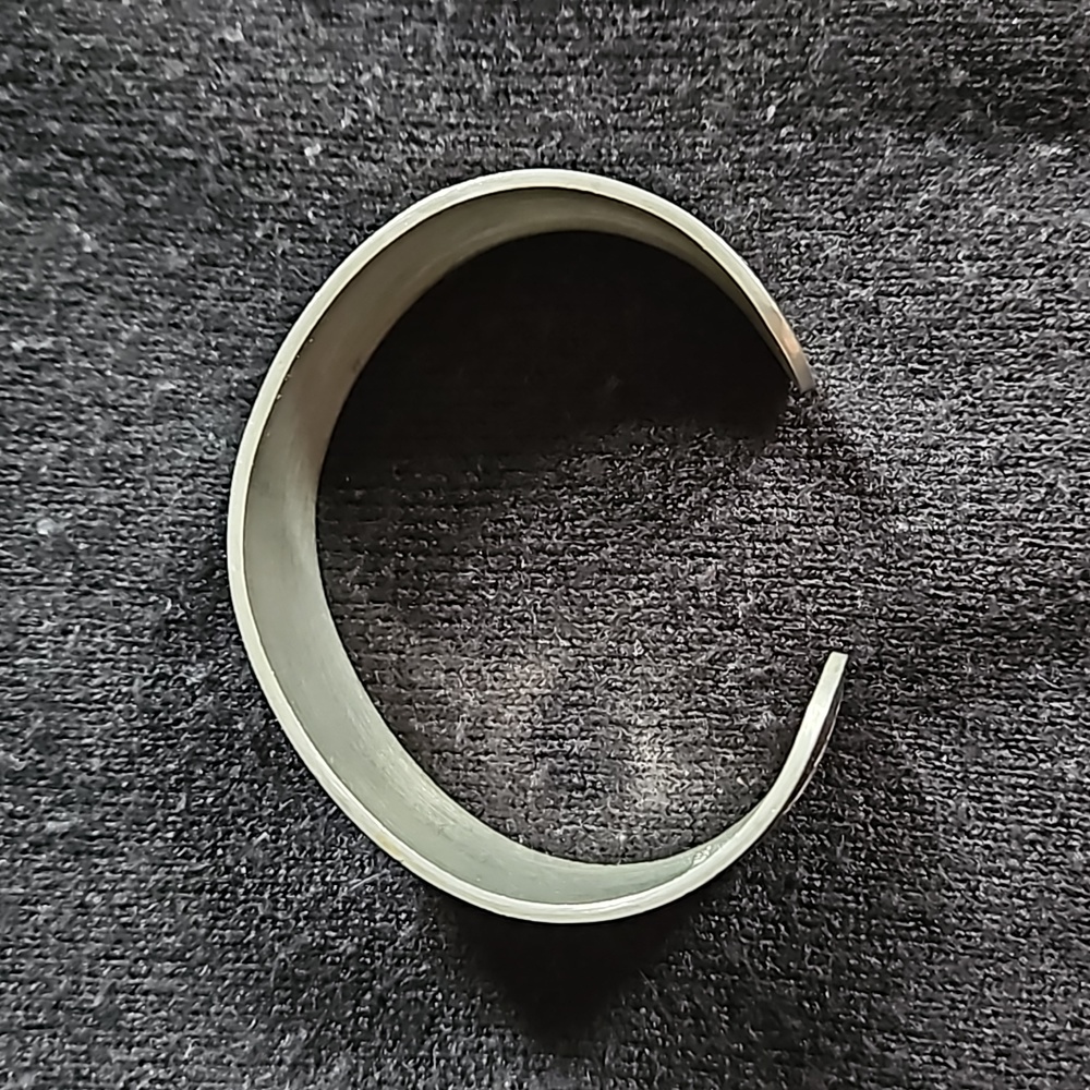 Vintage Kirk Stieff 7" Pewter Holly Engraved Bracelet in Gift Box - Picture 6 of 15